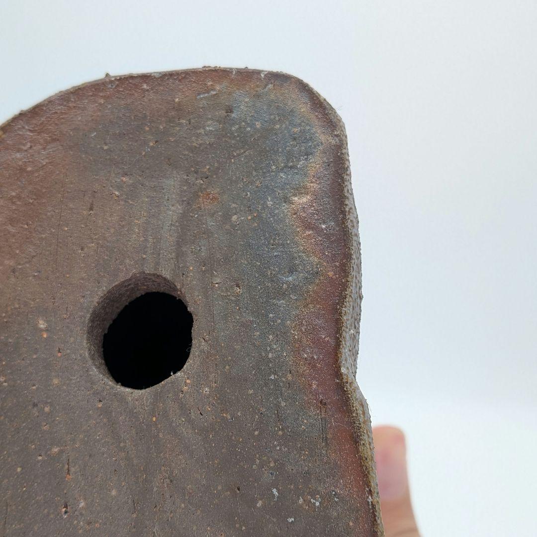 山麓窯 中村朝男 備前焼 午置物 共箱共布栞 干支置物 午年 馬 ウマ 在銘