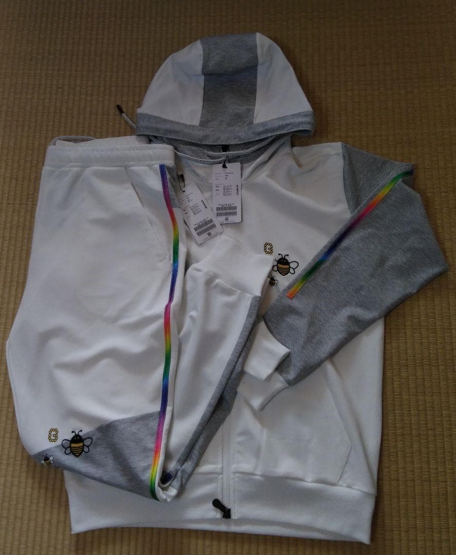 g-stage ジーステージ ハチ刺繍 パーカー＆パンツ ゴルフ セットアップ