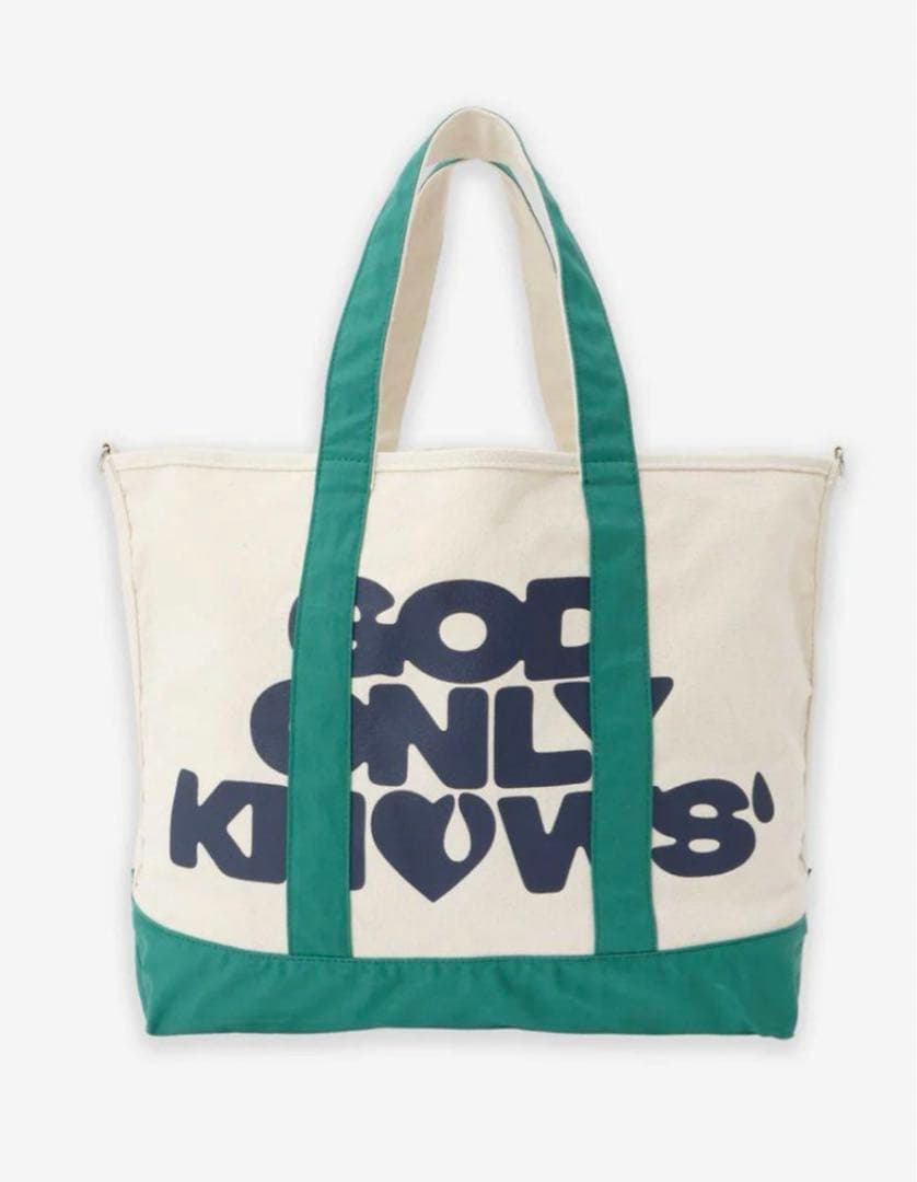 GOD ONLY KNOWS トートバッグ(緑) 岩田剛典