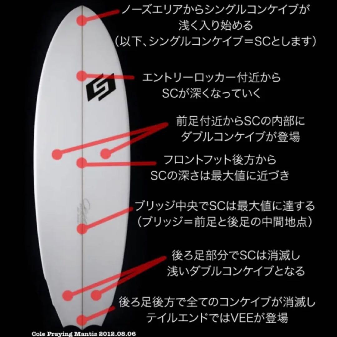 COLE 『Praying Mantis』ショートボード・フィン・ケースセット