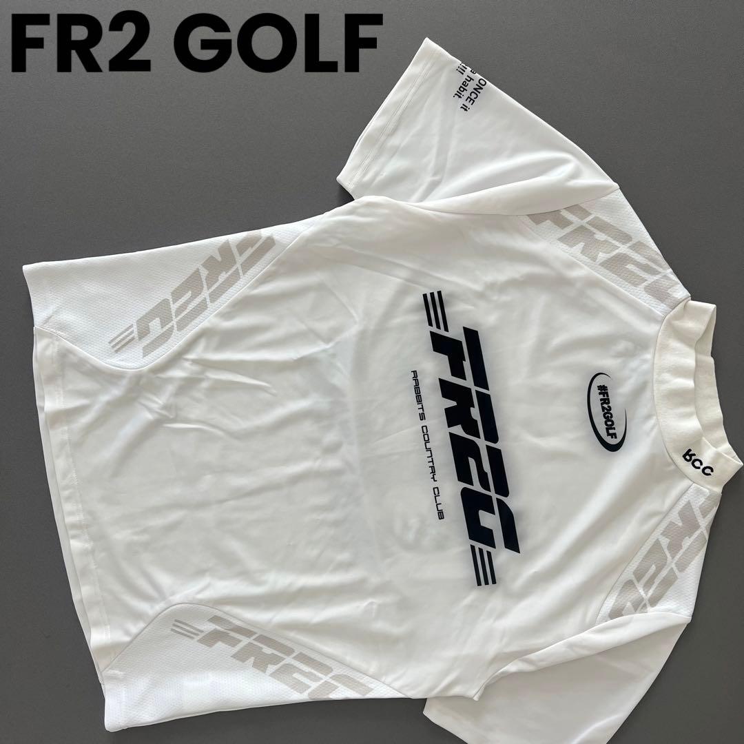 FR2 GOLF エフアールツーゴルフ　モックネック　メンズ　M 白　速乾　ろこ