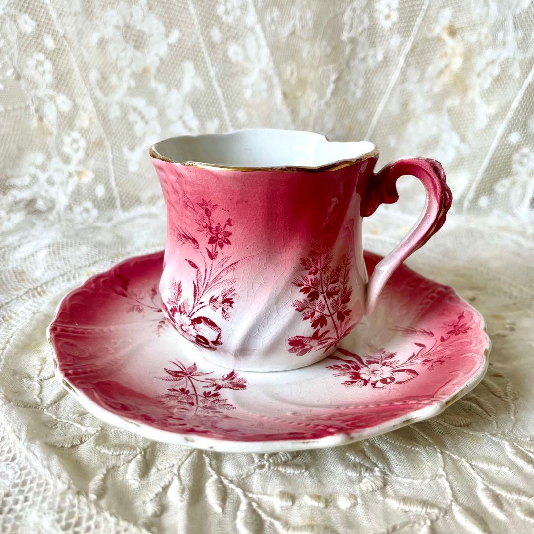 サルグミンヌ　ペルセPERSE C&S フランスアンティーク　カップ&ソーサー