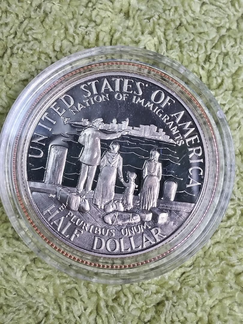 hab028 1986年S. ＄1,50C エリス島 自由の女神 銀貨セット