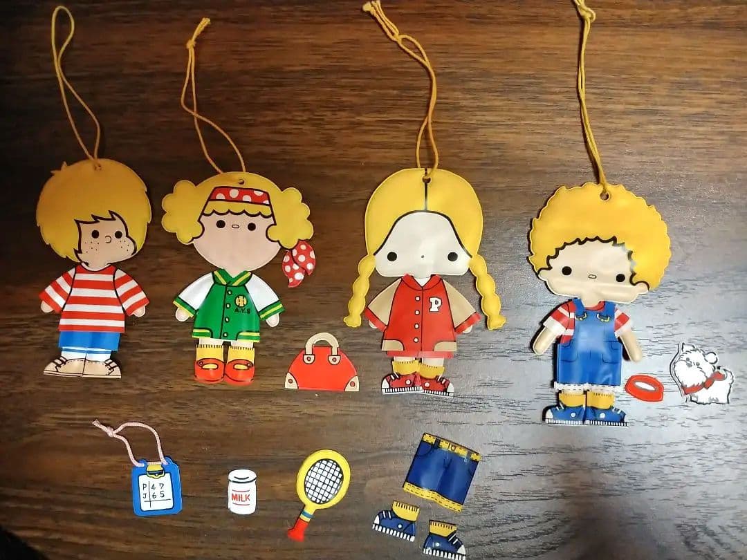 昭和レトロ サンリオ パティ＆ジミー 着せ替え マスコット　希少品　激レア