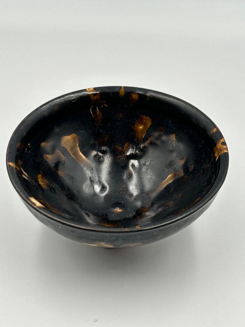 ★0009宋時代　吉州窯 玳皮天目茶碗★茶道具 茶器 唐物天目 中国美術
