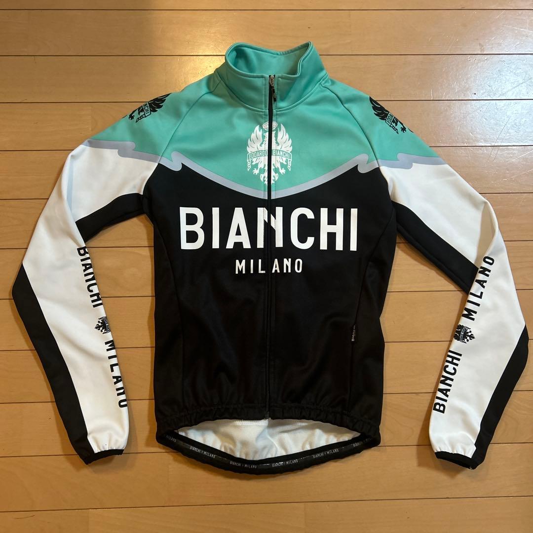 Bianchi ビアンキ フルジップ サイクリングジャージ 長袖 XS