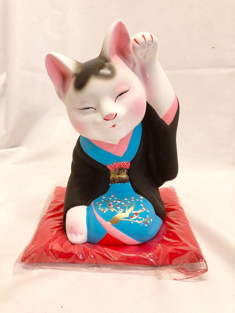 【希少】吉兆招福亭　芸者猫