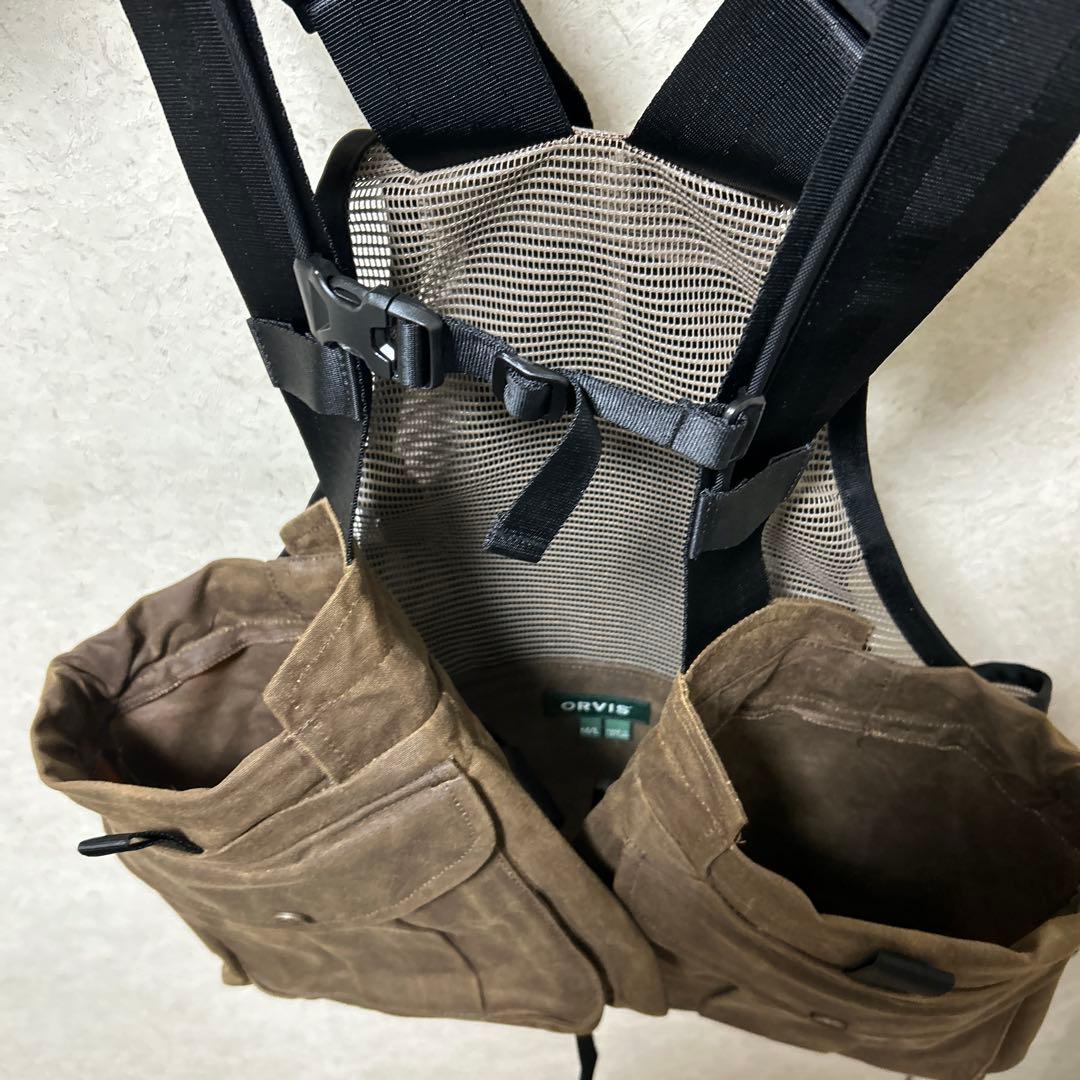 ORVIS ワックスドコットンべスト　未使用　フライ ルアー　ハンティング　渓流