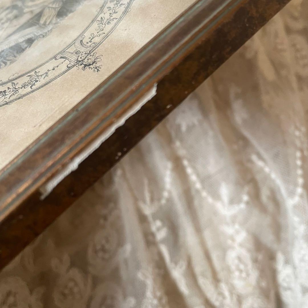 アンティーク女性の肖像画フレーム