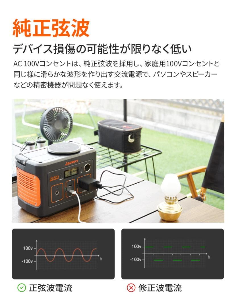 0713純正弦波 Jackery ポータブル電源 67200mAh/240Wh