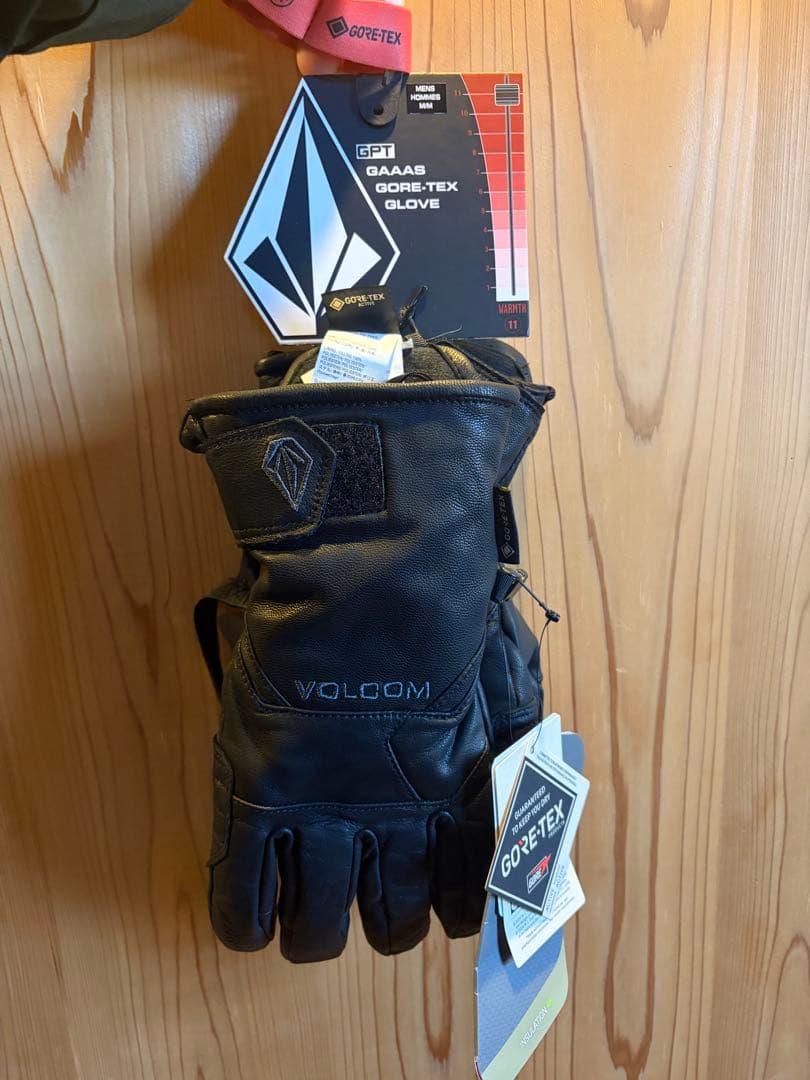 【買ってくれ！】VOLCOM GORE-TEX レザーグローブ ブラック