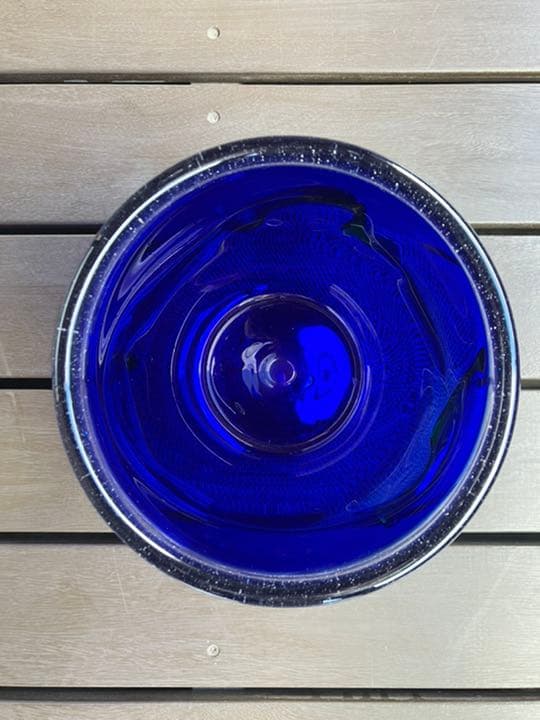 琉球ガラス　稲嶺盛吉　花瓶