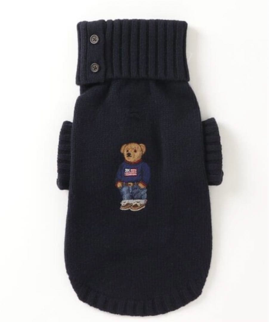 新品未使用　ラルフローレン　犬服 ウールブレンド ドッグセーター　Mサイズ　犬