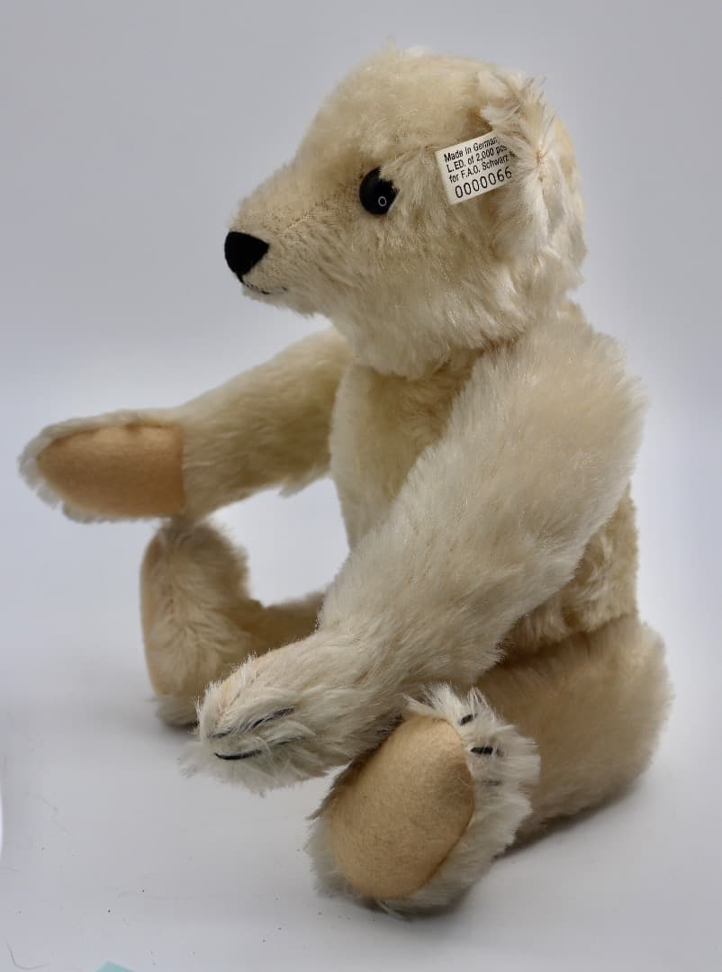 STEIFFF 1909 WHITE TEDDY BEAR レプリカ 約33cm