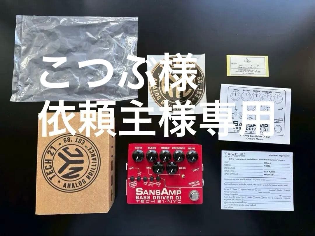 こつぶ　 TECH21 SANSAMP BASS D DI V2