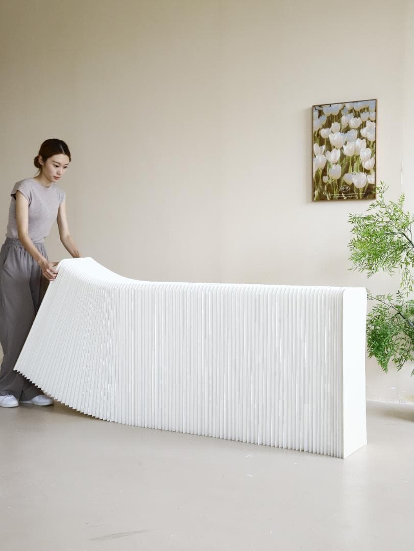 ディスプレイラック長さ2-3ｍ高さ78㎝ 展示台 陳列台 組立不要 折りたたみ