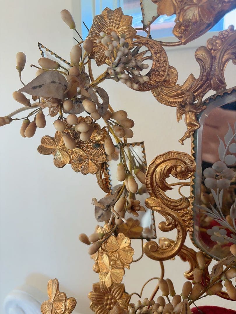 グローブドマリエ　ワックスフラワー　アンティークウエディングオブジェ