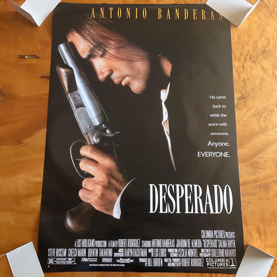 デスペラード 映画ポスター 大型98×68cm 裏面白