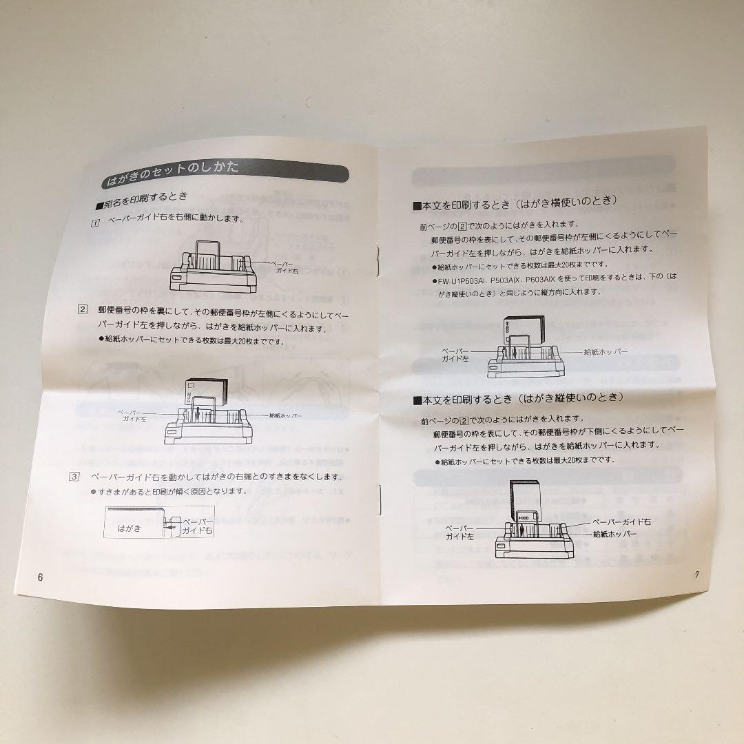 パナソニック　ハガキフィーダ FW-KHF051 取扱説明書付　ワープロ用品