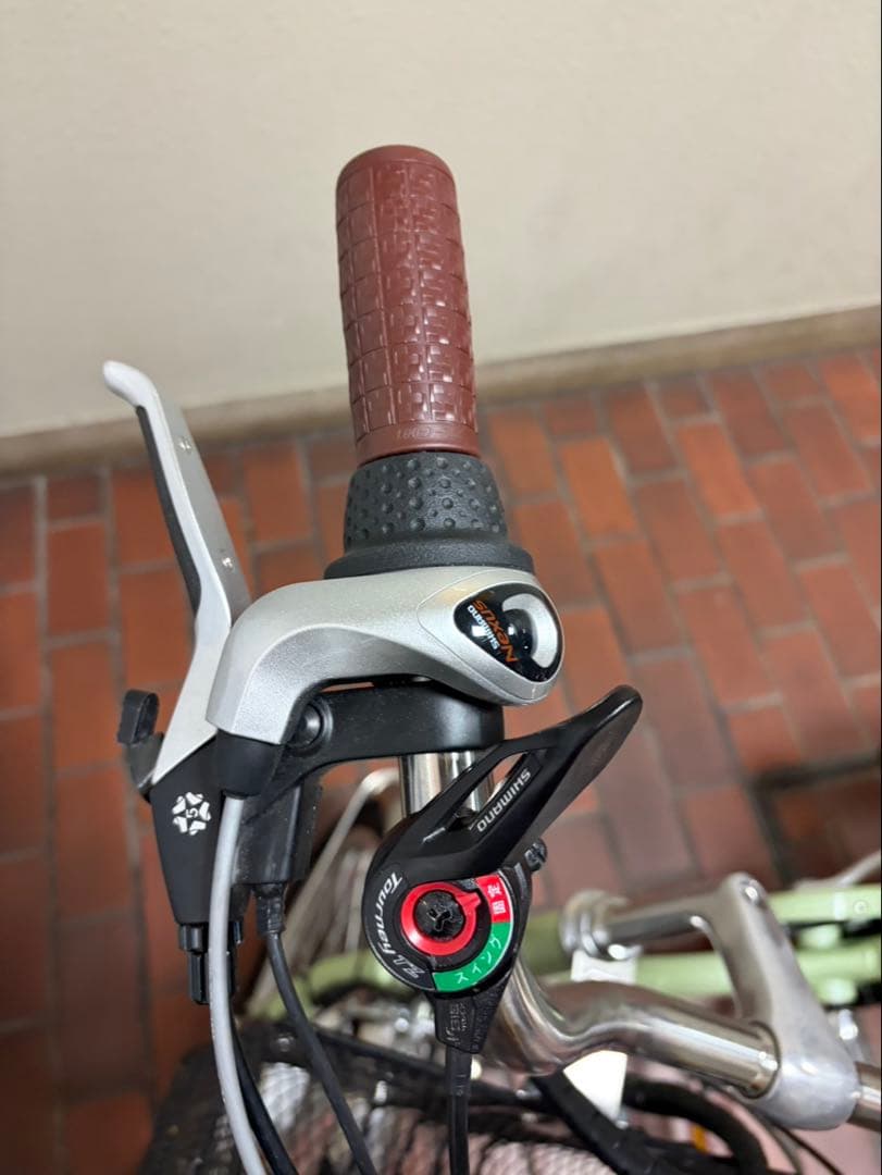 最終お値下げ‼️美品❗️電動アシスト三輪車 ミントグリーン 直接受け渡しのみです❗️