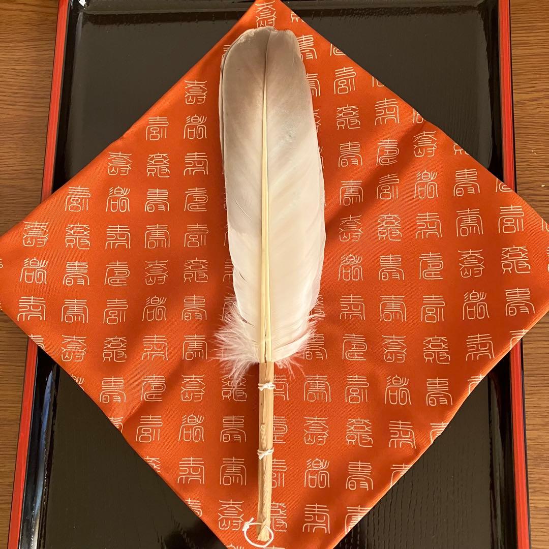 お値下げ 茶道具 羽箒 炉用 左羽 三つ羽