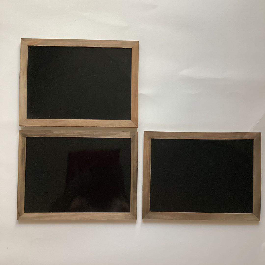 ブラックボード　１枚　木枠
