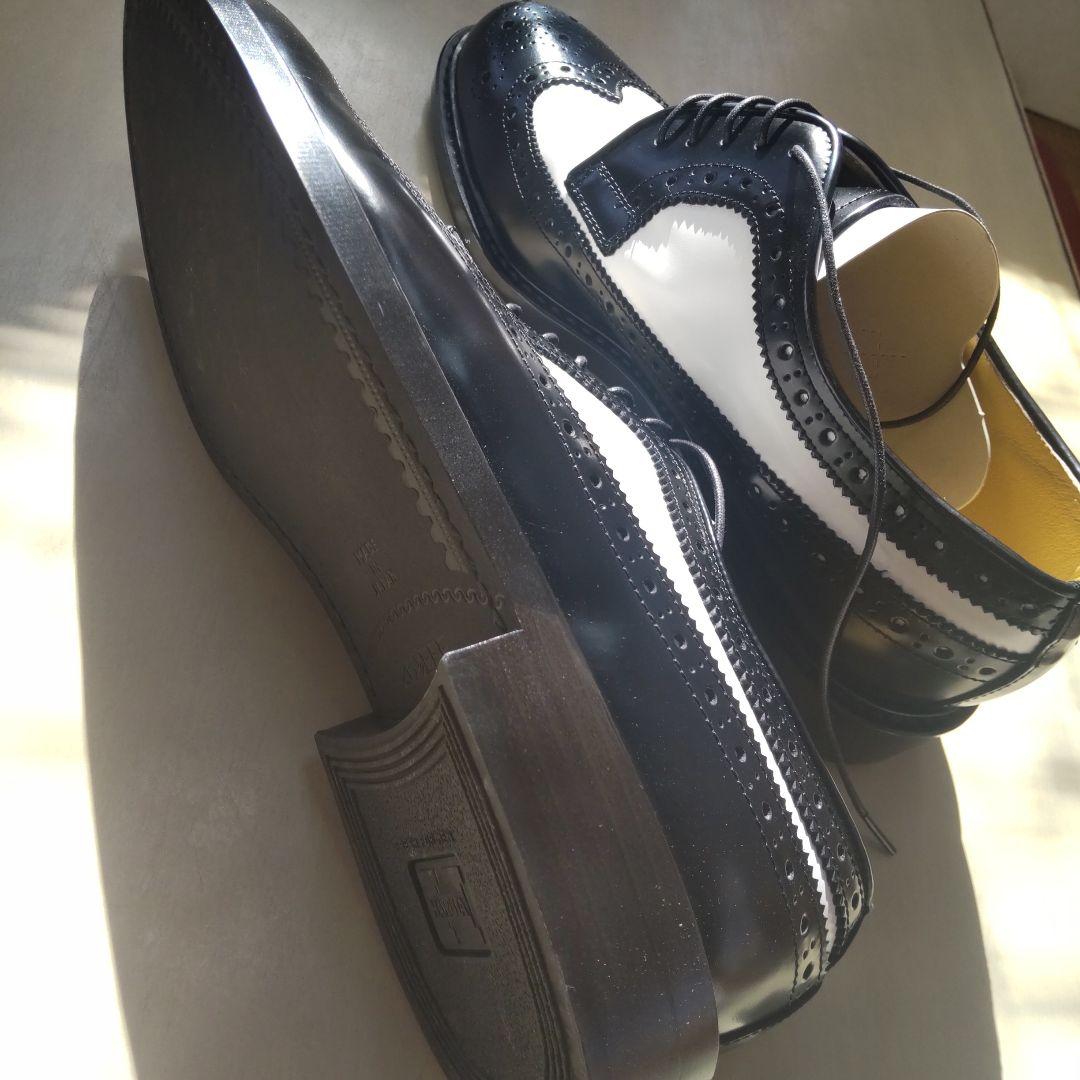 柴田恭兵貴重白黒コンビ靴