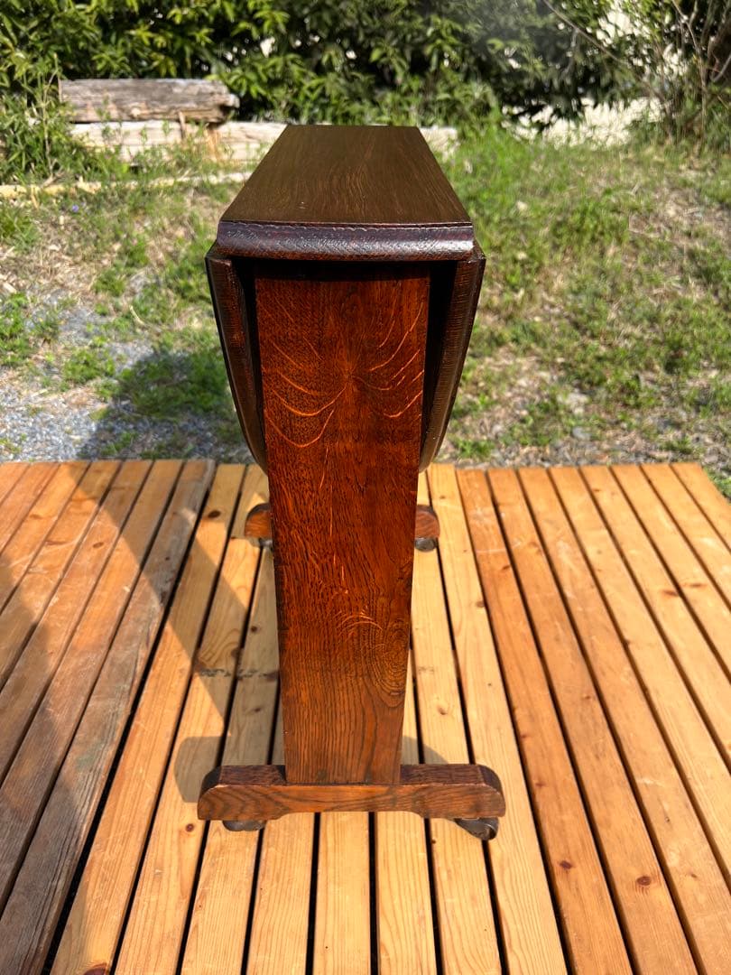 イギリスアンティーク　コンパクトバタフライテーブル　サイドテーブル　希少