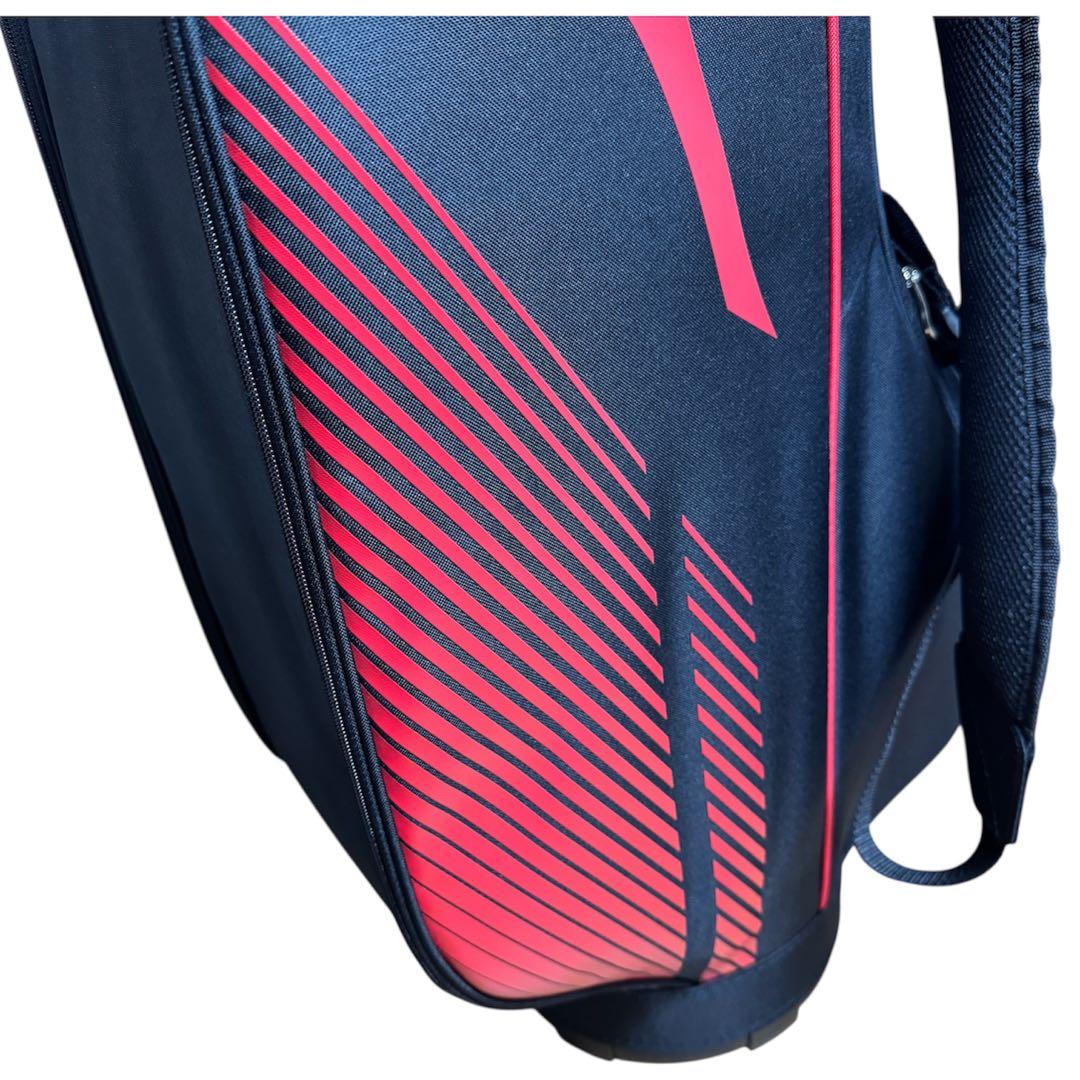 【極美品】MIZUNO ゴルフキャディバッグ 9.0型 ブラック×レッド