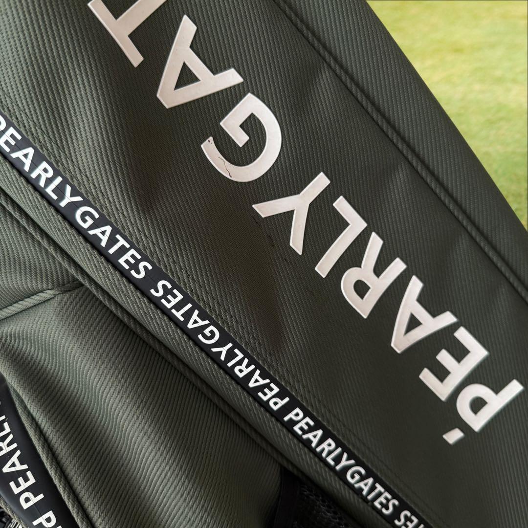 現行モデル　パーリーゲイツ　キャディ バッグ　モスグリーン　スタンド式　軽量