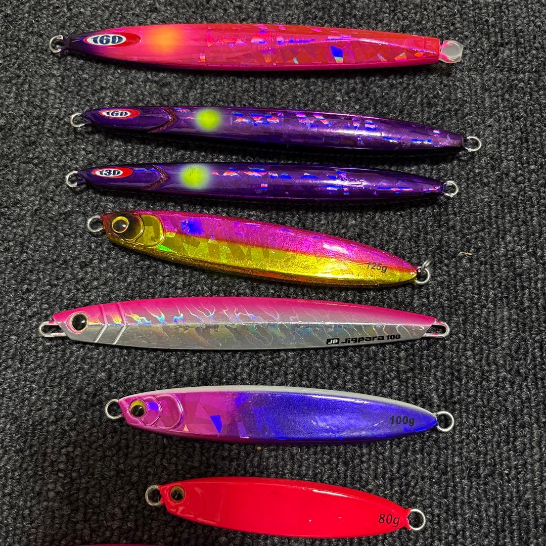 タチウオジギング　メタルジグ 19個セット 収納ケース付き