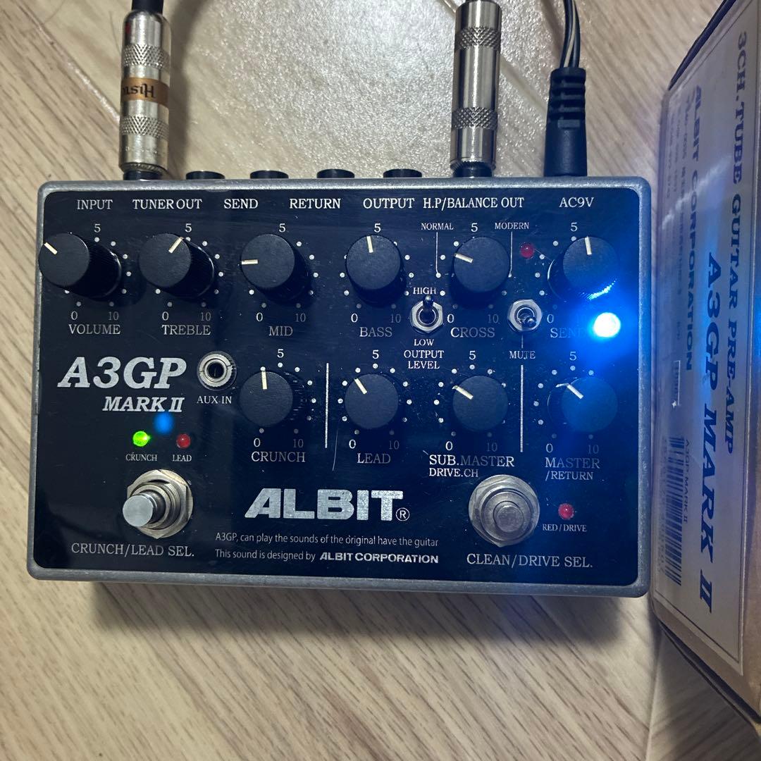 ALBIT A3GP MARKⅡ 真空管プリアンプペダル
