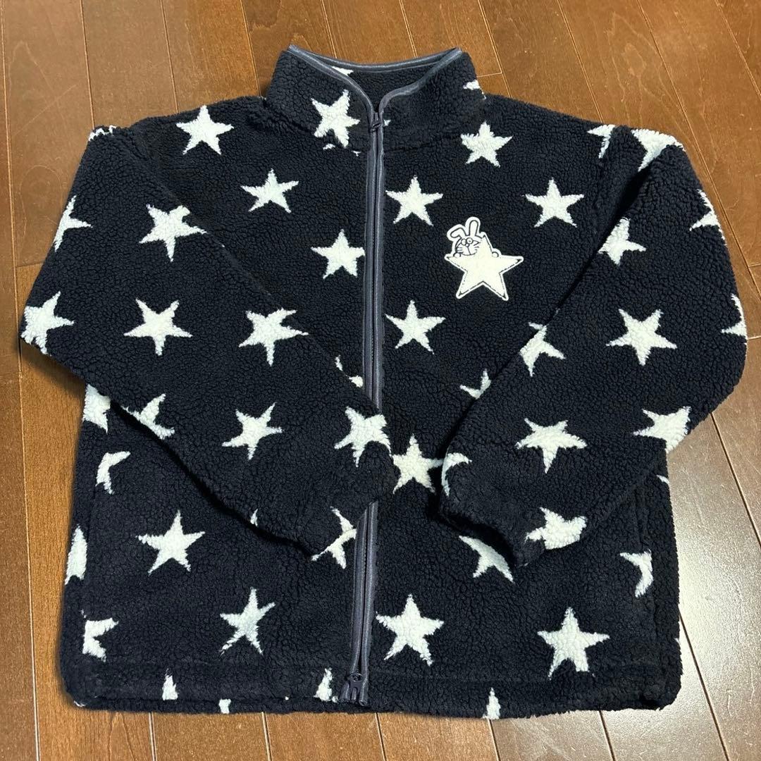 ジャックバニー　ドラえもん星柄先染めボアジャケットサイズ1
