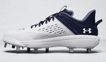 アンダーアーマー 野球 スパイク 金具 メンズ ネイビー ホワイト 26.5cm
