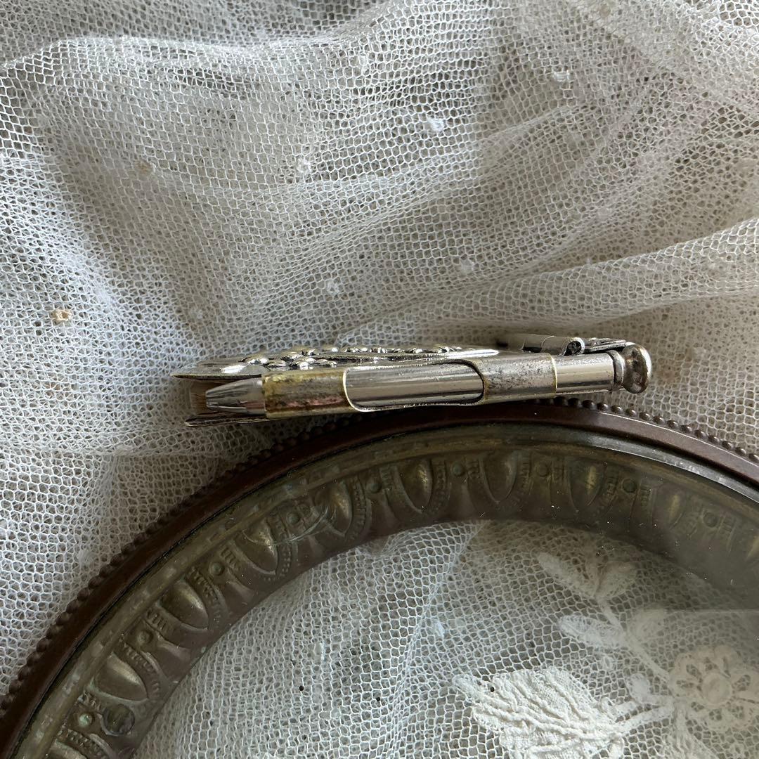 【A】フランスアンティーク　すずらん　カルネドバル　シルバープレート　ペンダント