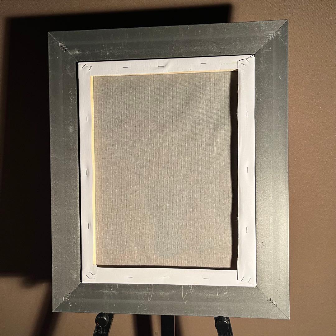 手書き油絵 ゴッホ 花瓶の薔薇 額付 肉筆絵画 インテリア 有名絵画 油彩画