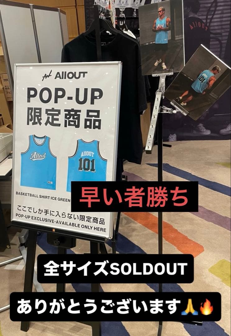 マスターズオリンピア&東京プロ　ポップアップ数量限定　シャツ　ALL OUT