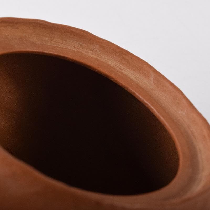 常滑焼　朱泥　蛙摘　横手急須　V　7638