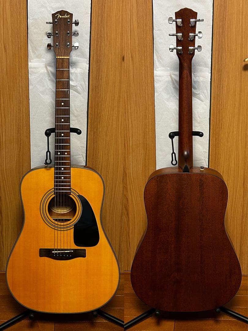 新品同様アコギ Fender CD-100NAT 汎用ギグバッグ クリーニング済