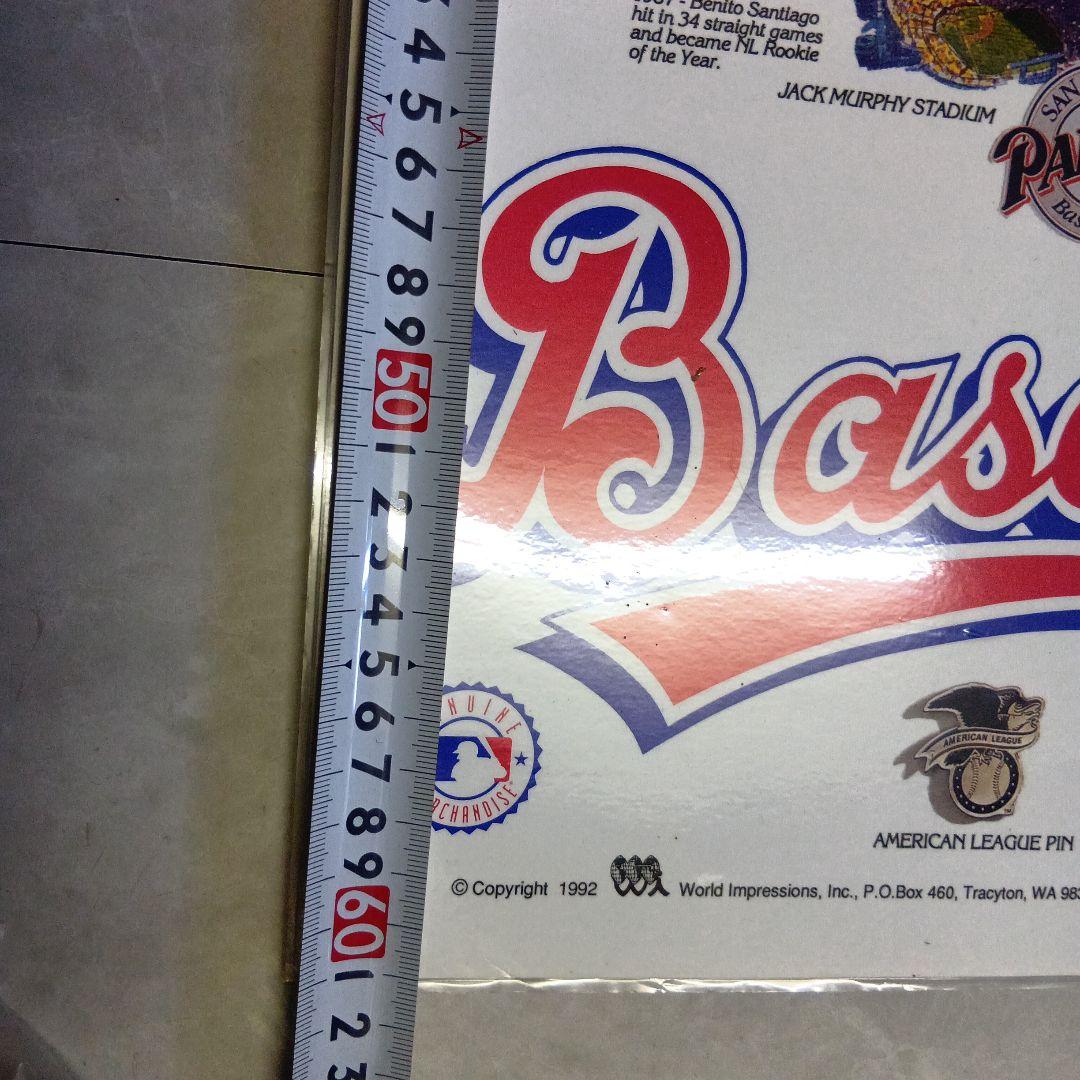 (174)Baseball Map Poster 1992年