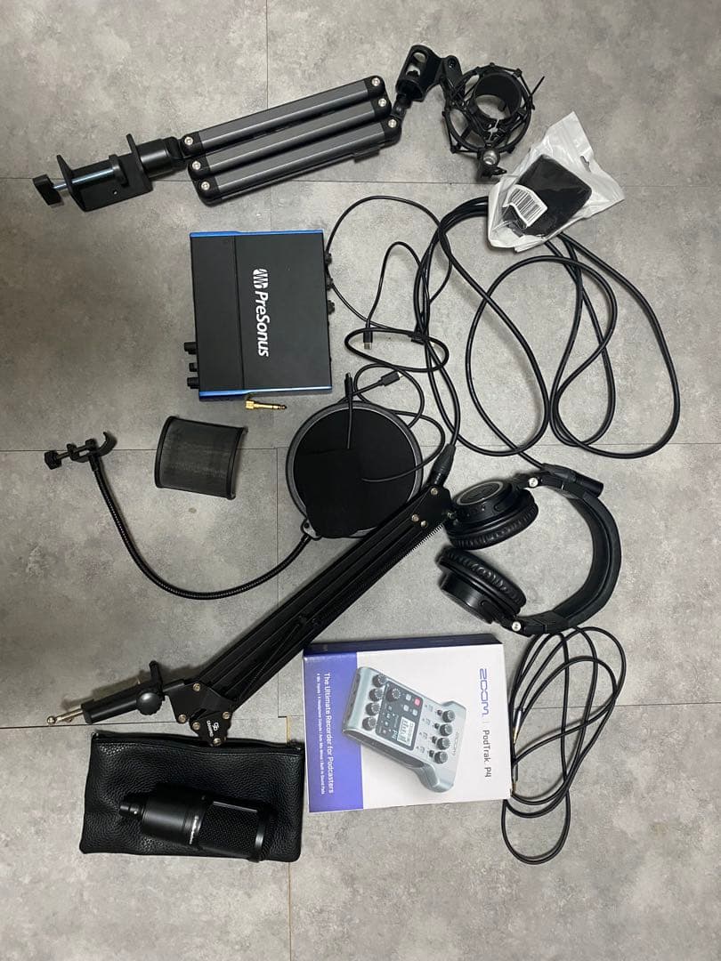 オーディオテクニカAT2020 ATH-M50xBT2ワイヤレスヘッドホンセット