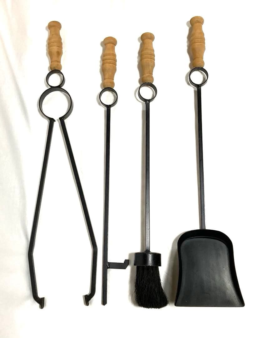 アンティーク ファイヤーツール セット 薪ストーブ 暖炉 インテリア オブジェ
