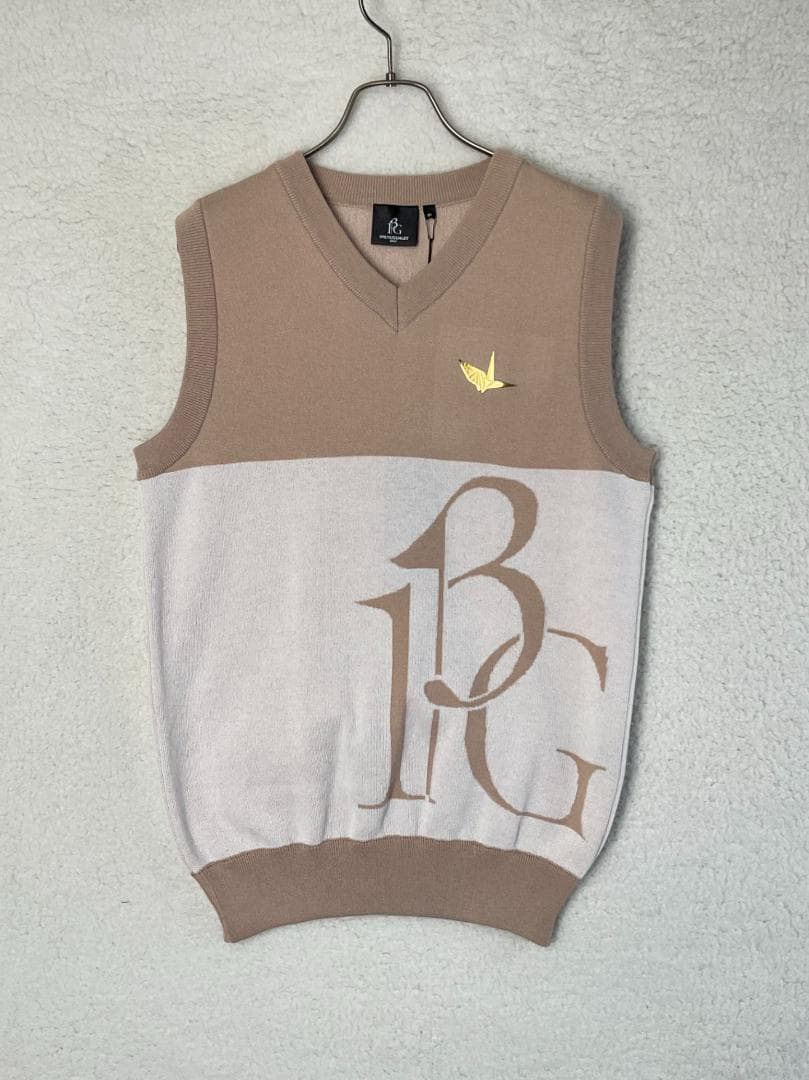 S 未使用品1PIU1UGUALE3 GOLF ロゴベスト 定価44000円