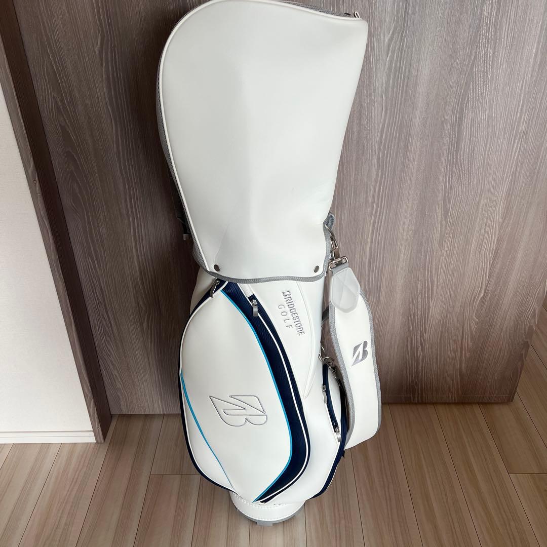 BRIDGESTONE ゴルフバッグ ホワイト/ブルー