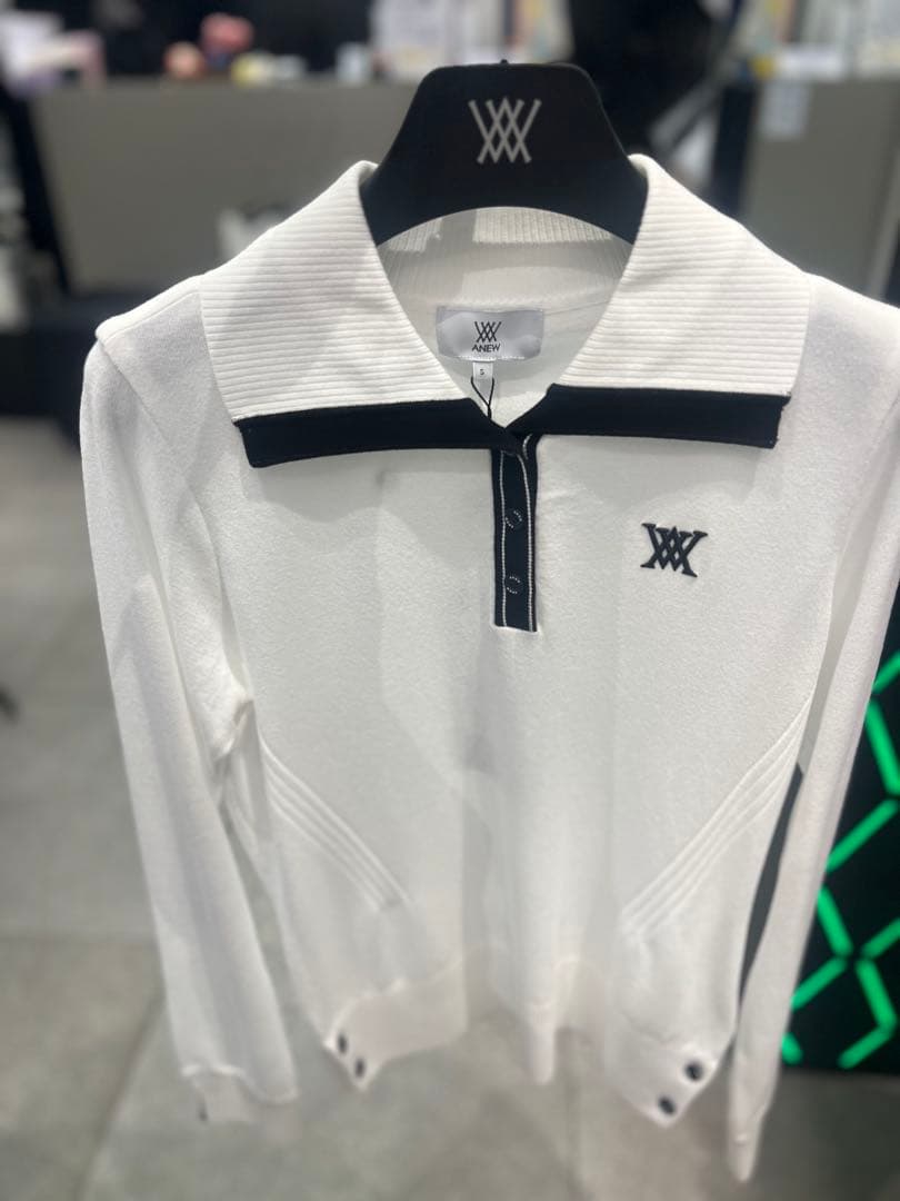 ☆ANEW GOLF☆アニューゴルフ韓国　SP COLLAR POINT ニット