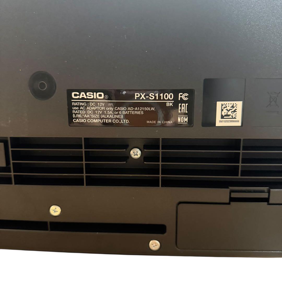 【2023年製・美品】CASIO PX-S1100BK 電子ピアノ 付属品あり