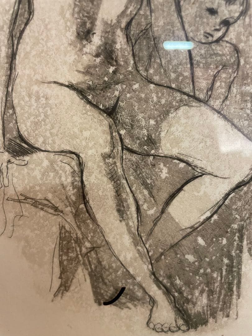 「裸婦」リトグラフ　25/30 在銘 直筆サイン