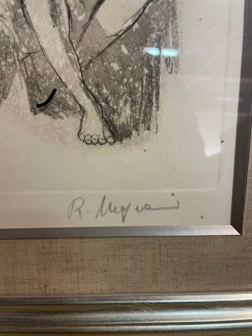 「裸婦」リトグラフ　25/30 在銘 直筆サイン