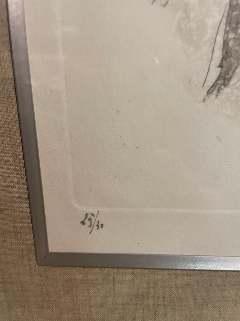 「裸婦」リトグラフ　25/30 在銘 直筆サイン