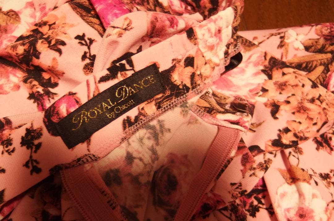 【社交ダンス】チャコット　 Dance　ピンク花柄プリント　スカート